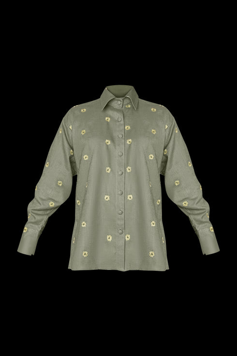 Camisa Camomila Manga Larga Lemoncello